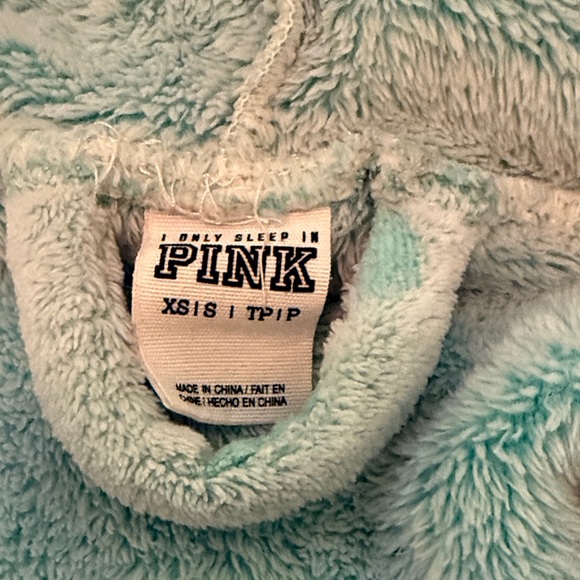 PINK Victoria's Secret Teal Polka Dot Robe - Picture 2 of 3